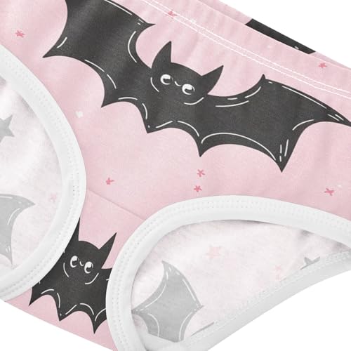 Animal Girls Underwear Toddler 2t Cotton Little Girl Panties Cute Cartoon Bats Stars Pink Underpants Briefs4