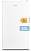 Comfee RCD80WH2E Fridge with Freezer 80 L Tabletop Fridge with 12 L Freezer18 °C to -8 °C 4 Star Freezer Rating 137 kWh per year Adjustable Temperature Control White [Energy Class E]