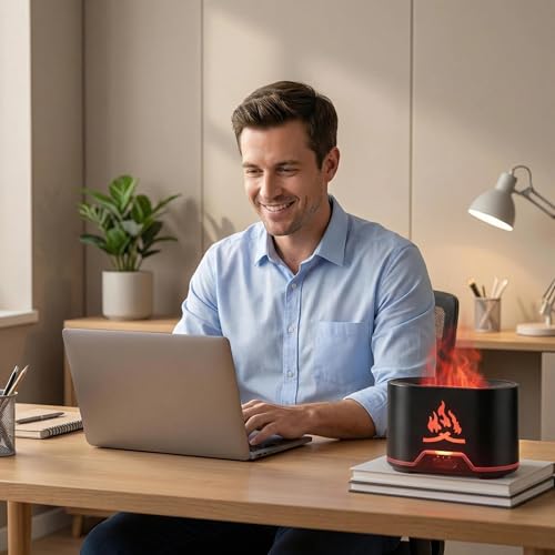 Difusor USB multifuncional de aromas con humidificador ultrasónico miniatura 6