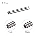 uxcell M6 Internal Thread Dowel Pin 6pcs 10x80mm Chamfering Flat Carbon Steel Cylindrical Pin Bed Bookshelf Metal Devices Industrial Pins