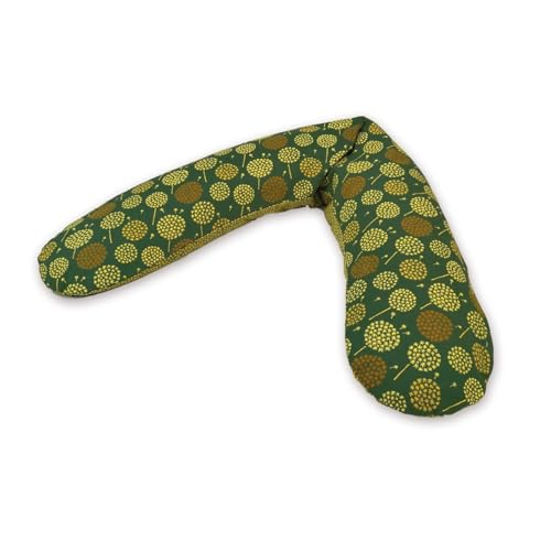 Theraline Stillkissen 190cm inkl. Bezug Pusteblume dunkelgrün Dinkelfüllung