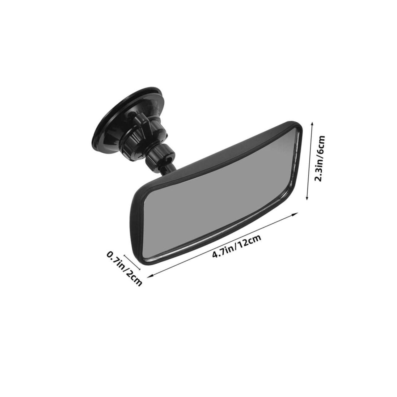 Holibanna 2pcs Suction Cup Car Mirror Adjustable Rearview Safety Mirror for Rear Facing Boy Girl Clear View Fits All Vehicles Easy Installation for Monitoring