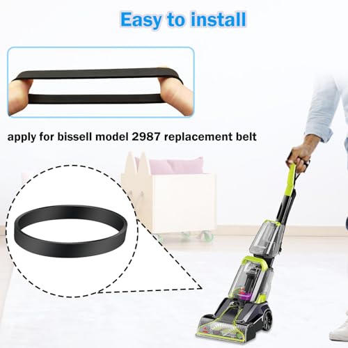 Image of Vacuum Belt for Bissell PowerBrush Pet and TurboClean Pet 2910, 2910W, 2987