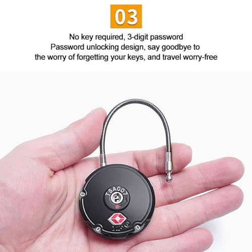 Image of 2-Pack Combination Lock for Locker,Long Padlocks Re-settable for Gym, Fence,Case,Hasp Cabinet Storage
