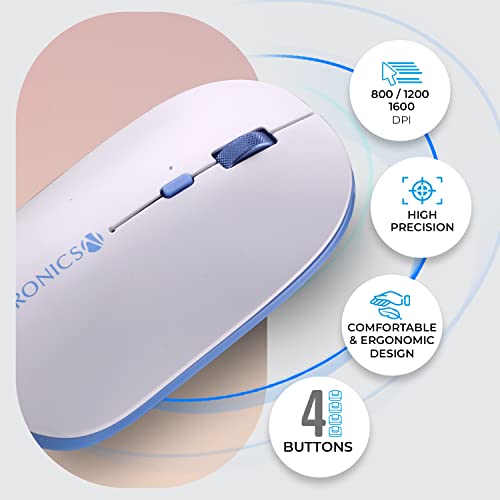 Zebronics-Companion 114 Wireless Keyboard and Mouse Combo Compact 2.4GHz Featuring Integrated Multimedia Keys, Smartphone/Tablet Holder, UV Printed... - Image 5