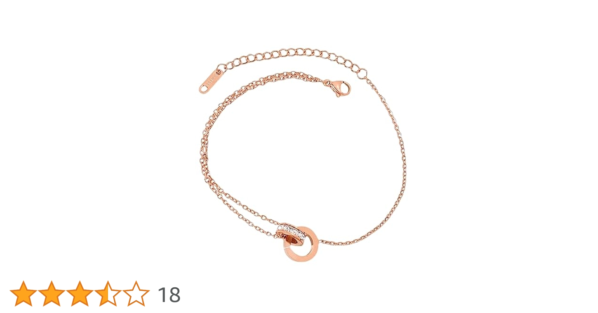 アンクレット　ピンクゴールド　k10　2連 送料無料】2連 チェーン アンクレット ジュエリー・アクセサリー