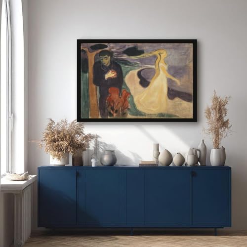 Separation par Edvard Munch de haute qualite avec cadre a suspendre elegant - 4