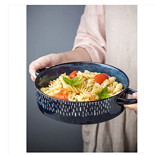 Plato de Cena, ensaladera de cerámica, ensaladera Grande de cerámica o Cuenco para Sopa, Cuenco de cerámica Creativo
