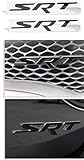 Reflective Concepts - SRT Badge Overlay Decal Stickers - Grille and Trunk - 2015-2018 Charger SRT 392 - (Color: Flat Black)