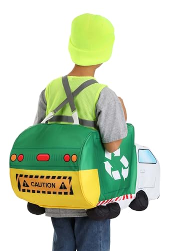 Disfraz infantil de camión de basura miniatura 3
