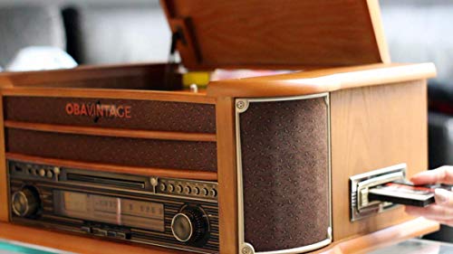 Obavintage Plus Vitrola Multifunções e toca discos Obabox