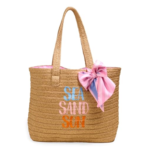 The Darling Effect Straw & Sun Tote miniatura 1