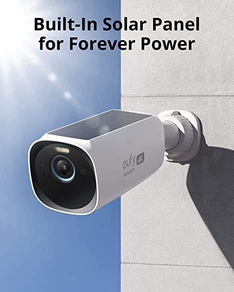 eufy Security eufyCam 3-Cam Kit,Security Camera Outdoor Wireless,4K Camera with Integrated Solar Panel,Forever Power,Face Recognition AI,Expandable Local Storage up to 16TB,2.4 GHz Wi-Fi(Renewed) - Image 2
