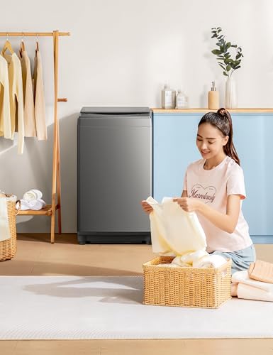 COMFEE’ 1.6 Cu.ft Portable Washing Machine, 11lbs Capacity Fully Automatic Compact Washer with Wheels, 6 Wash Programs Laundry Drain Pump, Ideal for Apartments, RV, Camping, Magnetic Gray - Image 3