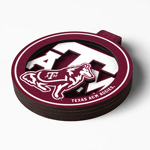 YouTheFan NCAA Texas A&M Aggies 3D Logo Series Ornament