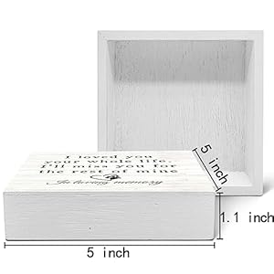 SRADMO In Loving Memory of Pet Quote I Love You Your Whole Life Wood Box Sign Desk DecorRustic Wooden Block Box Sign Decoration For Home Bedroom Living Room Shelf Table Decor