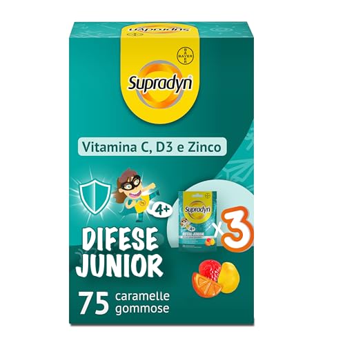 Supradyn Difese Junior Integratore Multivitaminico 75 Gommose