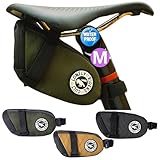 ULAC NEO PORTER RADTAIL 自転車用サドルバッグ - 防水 自転車 シート下ポーチ サイクリングアクセサリー収納用 (苔、1.0L)