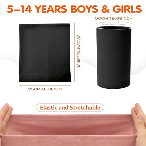 YEYDYQPT Kids Winter Neck Warmer 2 PACK, Fleece Neck Ski Mask for Boys Girls Windproof Face Cover Scarf for Cold Weather — view 5