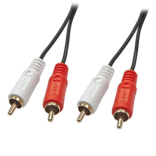 LINDY 3 m Phono Male to Male Premium Audio Cable - Black