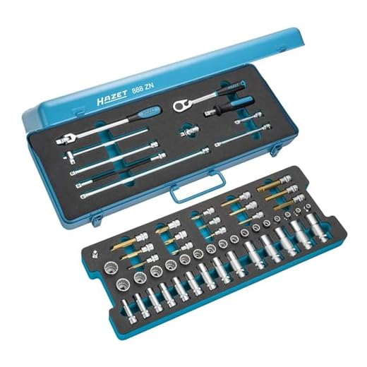 HAZET 880/17 Steckschlüssel-Satz 7 HAZET 888Zn Doppel-Sechskant Steckschlüssel-Satz