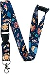 PAC Supplies Global 20mm Space, Aliens & Planets Neck Lanyard With Safety Breakaway & Detachable Buckle Clip