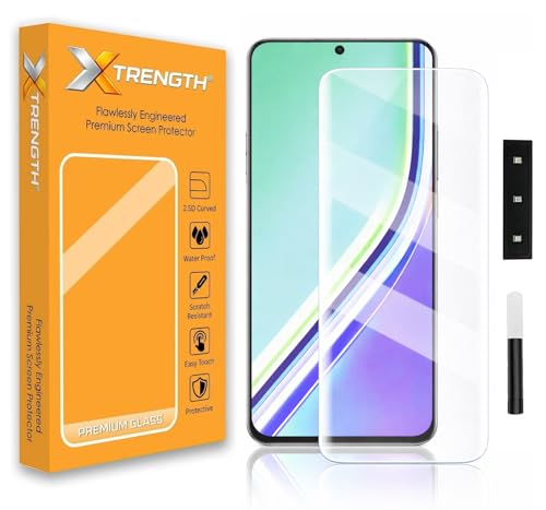 Image of Advanced HD+ Curved UV Tempered Glass Gorilla Screen Protector Designed for Realme P3 Pro / P3 Ultra 5G - Full Screen Coverage with Easy Installation Kit (Anti-Scratch)