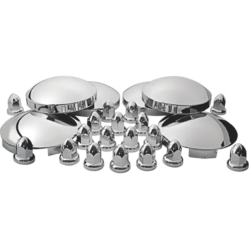 Trux Accessories Chrome Front and Rear Hubcap Kit, Model Number THUB-C2