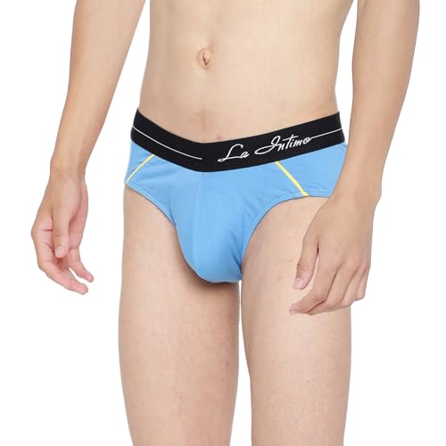 Image of La Intimo Cotton Power Solid Brief for Men Innerwear | Antimicrobial Underwear for Men