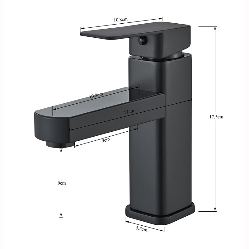 Bassin robinet salle de bain évier à affichage numérique et laiton - 4