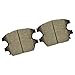 Disc Brake Pad Kit for Chevy Cruze 1.4L/1.8L 2011-2015, Sonic 1.4L/1.8L 2012-2017, Trax 1.4L 2014-2015 – 4pcs Front Black Ceramic Slotted Pads, Left & Right Side