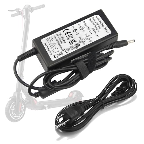 YAMTECH 42V Replacement Charger for Micro Go M5 Electric Scooter - Black, 42 Volts, 1.5 Amps, Generic