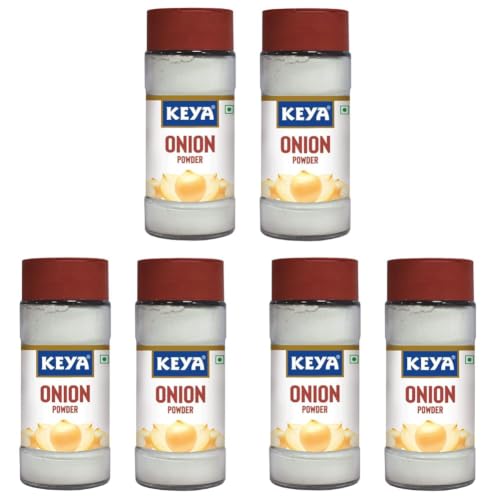 Image of Keya Onion Powder 50g | Pure, All-Natural, Dehydrated White Onion Powder for Cooking, Seasoning & Spices | No Additives, Preservatives | Pack of 6