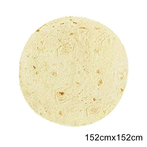 Tutyuity Rollo de Primavera Wrap Blanket, Burrito Blanket Wrap, Ronda sofá Manta para el hogar, salón, Dormitorio, Flour, 152X152cm