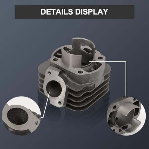 AUROLYNNE Motorrad Zylinder Kit Heißer Satz Kolben Gruppe 70cc Minarelli horizontal Scooter Booster Amico KT00087