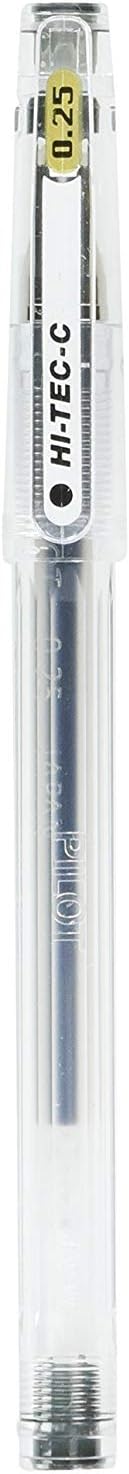 Pilot Hi-Tec-C 025 Gel Ink Pen Hyper Fine Point 0.25mm Black Ink LH-20C25 Value Set of 2
