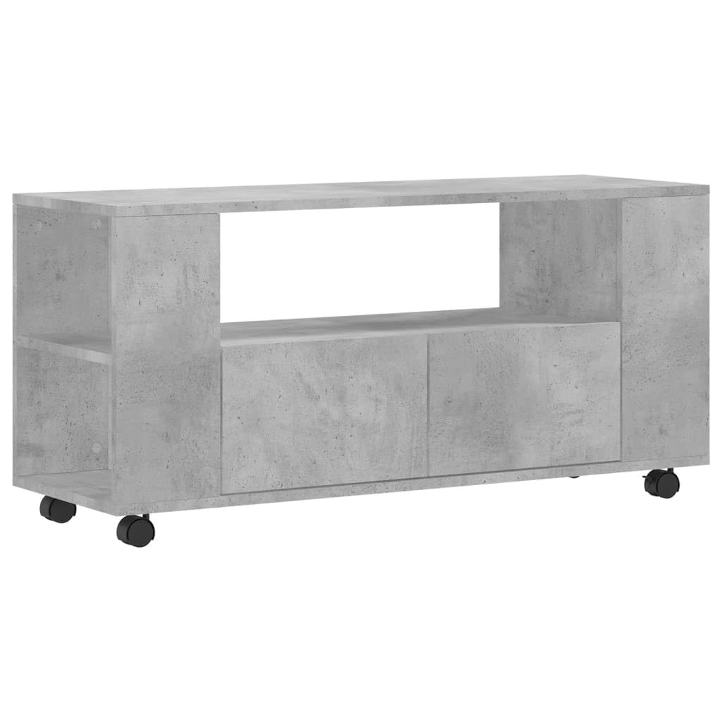vidaXL Mobile Porta TV Grigio Cemento 102x34,5x43cm Legno Multistrato