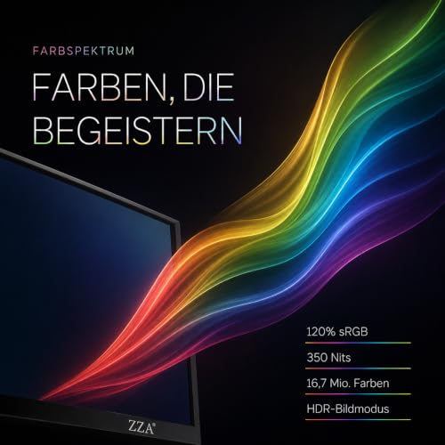 ZZA 32 Zoll 240 Hz Curved Gaming Monitor, Full HD 1080p, 1ms, HDR, FreeSync – Ansicht 6