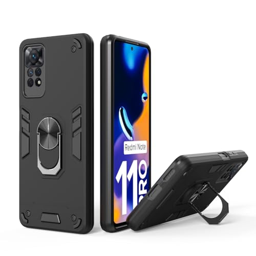 Image of NDCOM for Redmi Note 11 Pro Plus 5G Back Cover | Stylish Design Redmi Note 11 Pro Plus 5+G Back Case | Redmi Note 11 Pro 4G Back Cover Ring Holder Case