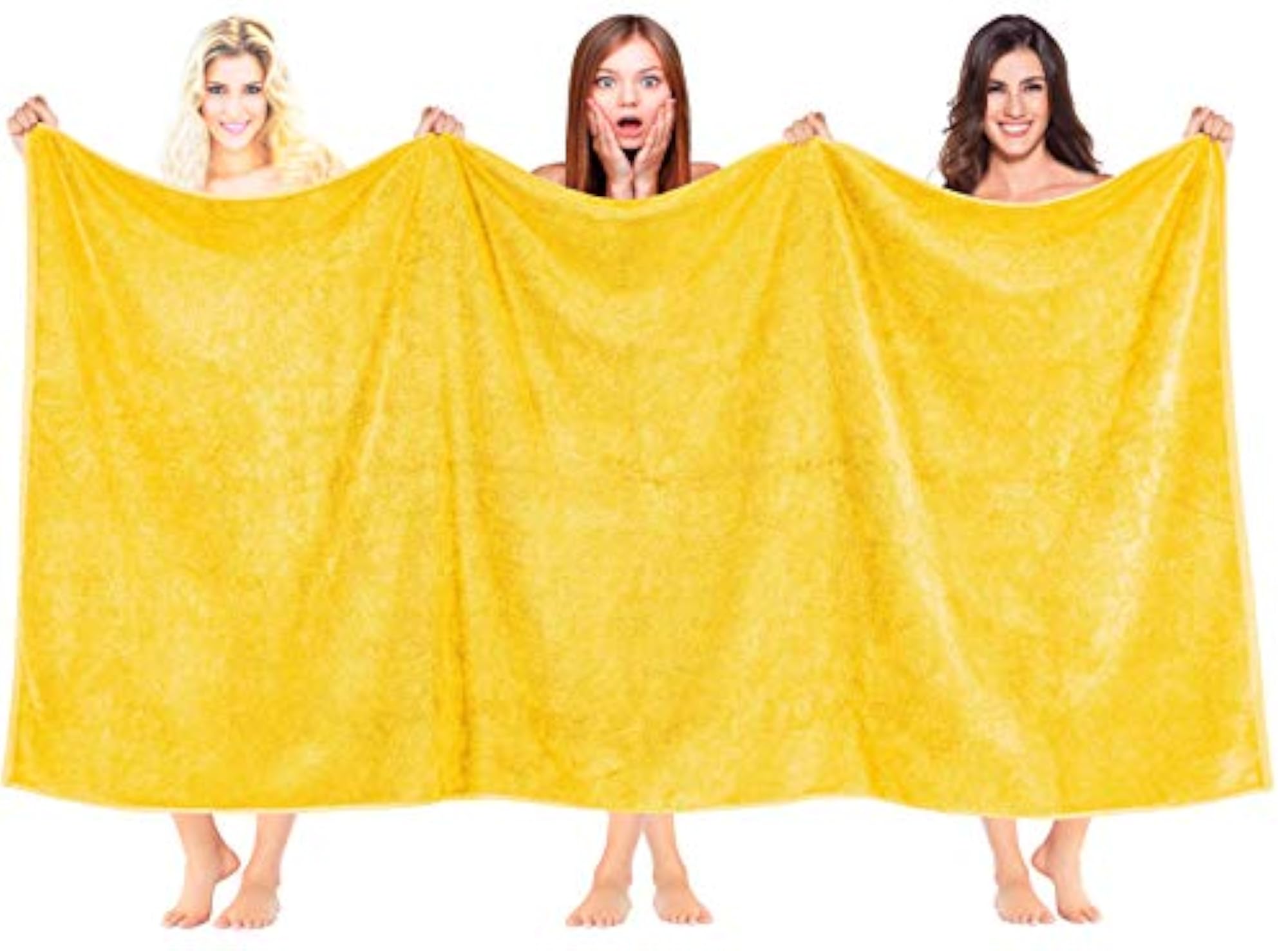 100% Cotton Oversized Turkish Sheet, Yellow