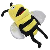 Burattino dei cartoni animati: il burattino da mano è realizzato con materiali di peluche sicuri e flessibili, imbottito con cotone pp, flessibile, comodo da tenere, buona consistenza, burattino da dito a forma di api