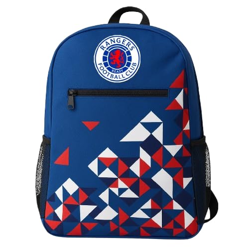 Rangers FC Backpack Particle Design Official Licensed Merchandise Fan Rucksack Gift