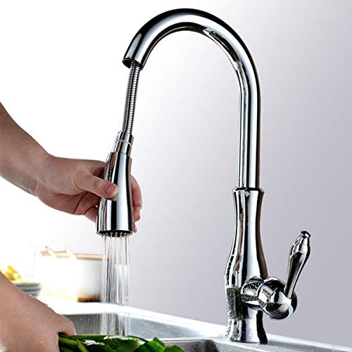 Robinet d'évier de cuisine en laiton commercial durable
