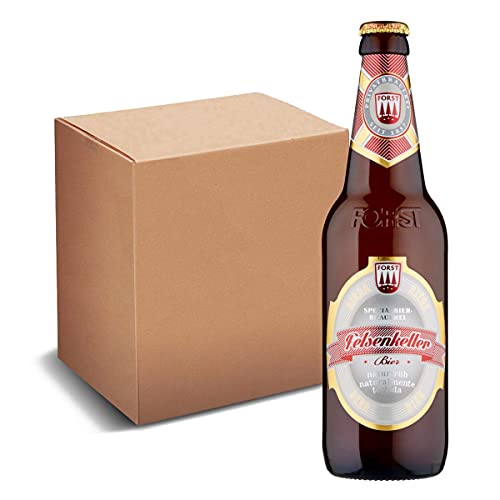 FORST 24 Bottiglie Birra Forst Felsenkeller da 33 cl Italiana Bionda Italia Luppolo Malto Artigianale, Birra Forst Felsenkeller 24 Bottiglie - 7,92 Litri