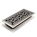 Accord AMFRSNC410 Charleston Floor Register, 4-Inch x 10-Inch(Duct Opening Measurements), Satin Nickel