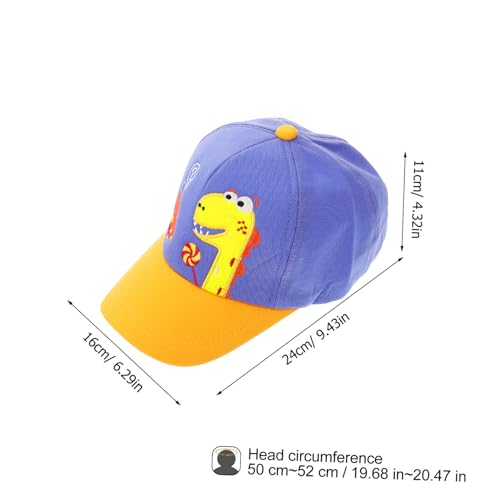 Children's Dinosaur Baseball Cap Adjustable Sun Protection Hat for Boys and Girls Outdoor Summer Peaked Cap UV Protection Cute Design2