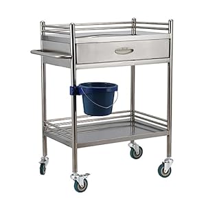 Generisch Edelstahl Labor-Rollwagen mit Schublade A-1