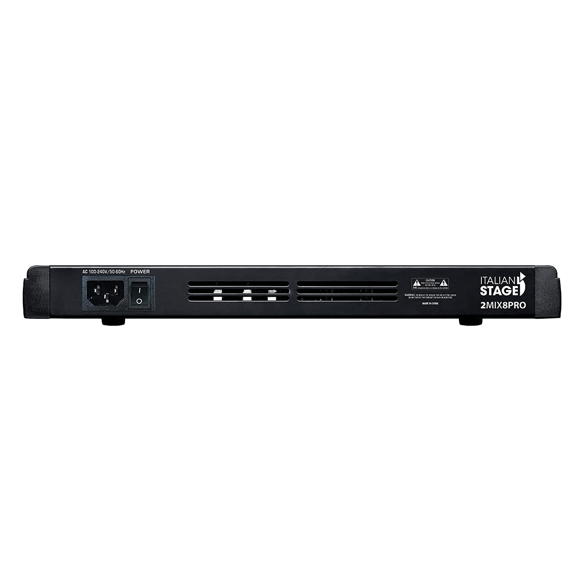 Italian Stage IS 2MIX8PRO - Mixer audio stereo 8 canali + DSP Multi FX, Lettore/registratore USB integrato e Bluetooth, Nero