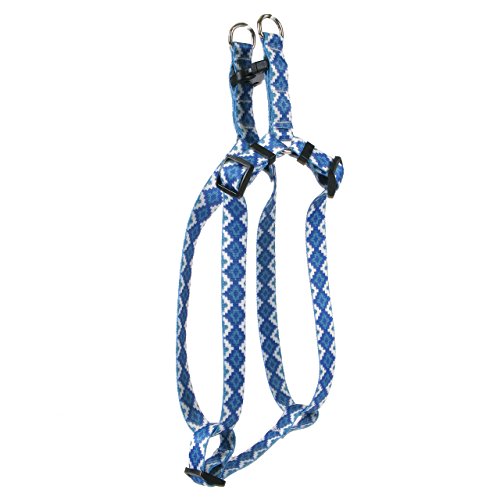 Image of Yellow Dog Design Standard Step-In Harness, Aztec Storm, Extra Small 4.5 inch - 9 inch