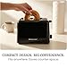Elite Gourmet 2-Slice Cool Touch Toaster – 6 Browning Levels, Extra Wide 1.25” Slots for Bagels & Thick Bread, Cancel Function, Compact, ETL Certified, Black
